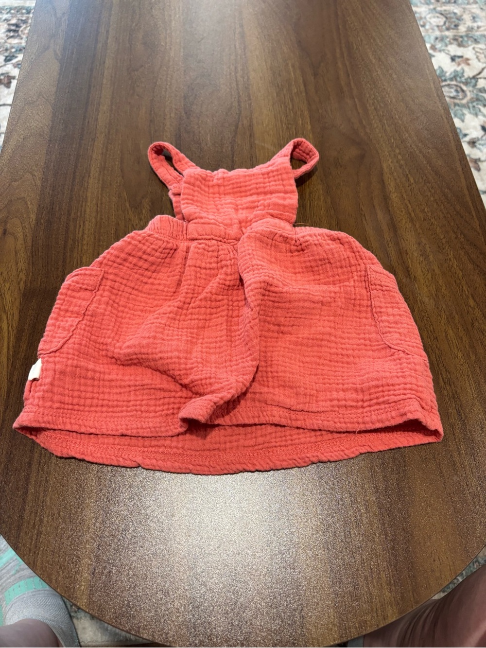 Baby Raspberry Pink Color Rabbit + Bear | Dresses | Raspberry Textured Cotton Pinafore Dress With ...